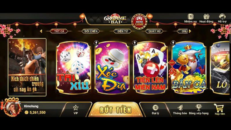 Top game bài đổi thưởng qua ngân hàng siêu hấp dẫn tại 68 game bài 3 68 game bài sở hữu nhiều tựa game hấp dẫn
