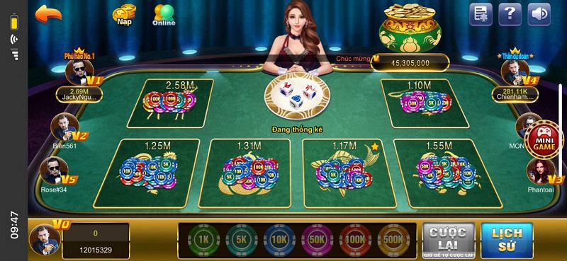 Hướng dẫn chơi game Bầu Cua bách phát bách trúng 1 Giới thiệu Game Bầu Cua 68 game bài