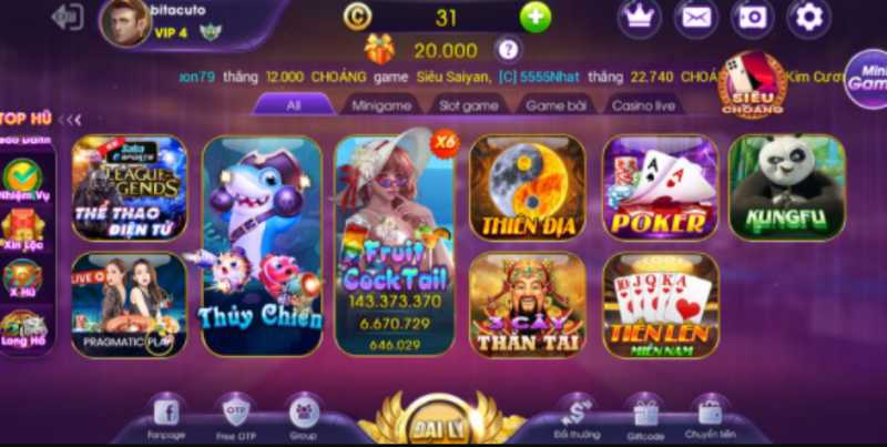 Vin99 Club - Cổng game uy tín nhất Châu Á 4 Tải game đổi thưởng hot nhất hiện nay tại Vin99Club