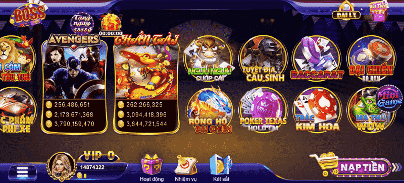 Boss Fun - Cổng game cá cược hấp dẫn, kịch tính nhất 2024 2 Không gian game cực hấp dẫn đang có tại cổng game boss fun