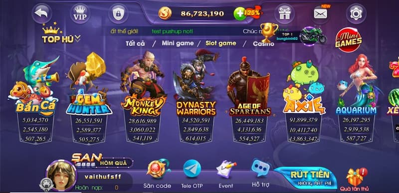 Sanvip Club - Thiên đường game đổi thưởng online hot nhất 3 Slot game tại sanvip