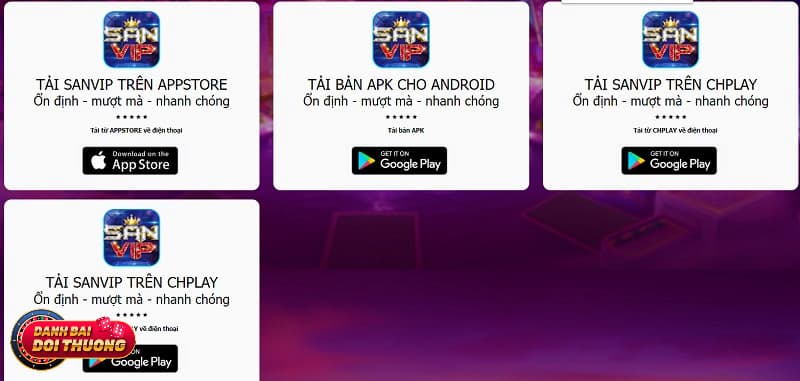 Sanvip Club - Thiên đường game đổi thưởng online hot nhất 8 Link tải Sanvip Club