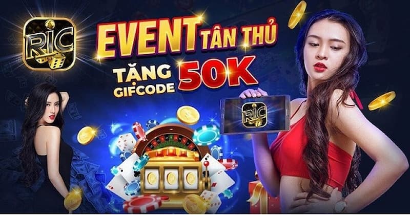 Ric Win - Cổng game đổi thưởng số 1 tại Việt Nam 6 Đăng ký trở thành tân thủ để nhận ngay 50K từ Ric win