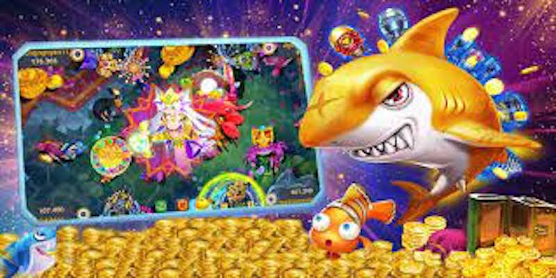 Bắn cá bùng nổ 3D - Sân chơi bắn cá đổi thưởng miễn phí 4 Bắn cả đàn cá đang bơi