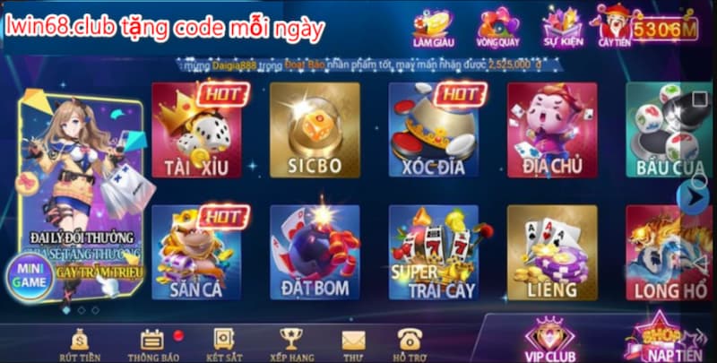 Iwin68 club - Cổng game online uy tín, đứng đầu thị trường Châu Á 2 Những trò chơi có tại iwin68 club