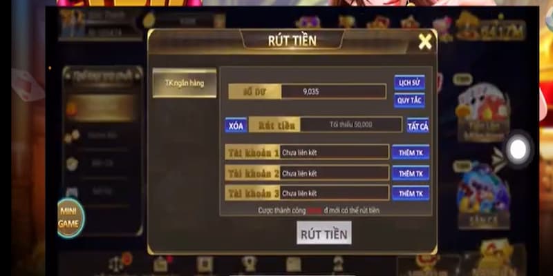 TBR - Cổng game đổi thưởng siêu HOT tại thị trường Việt 5 Hướng dẫn cách rút tiền từ TBR