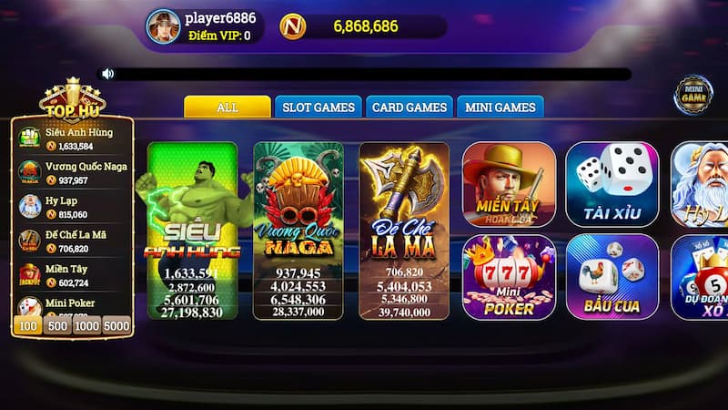 Nagavip - Cổng game uy tín, đỉnh cao chất lượng hàng đầu 6 Giao diện cổng game Nagavip được thiết kế bắt mắt
