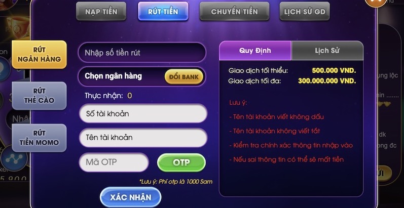 Sam86 - Cổng game đổi thưởng hấp dẫn, đẳng cấp 8 Hướng dẫn rút tiền Sam86