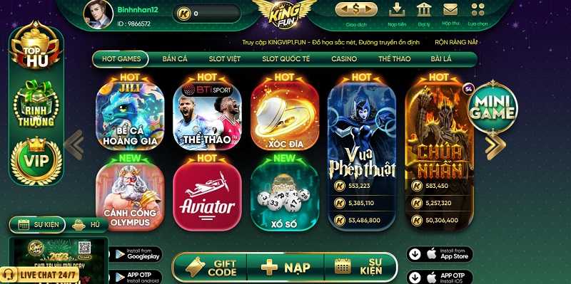 King Fun - Cổng game quốc tế hấp dẫn có tỷ lệ thưởng cao 1 Giới thiệu về King Fun