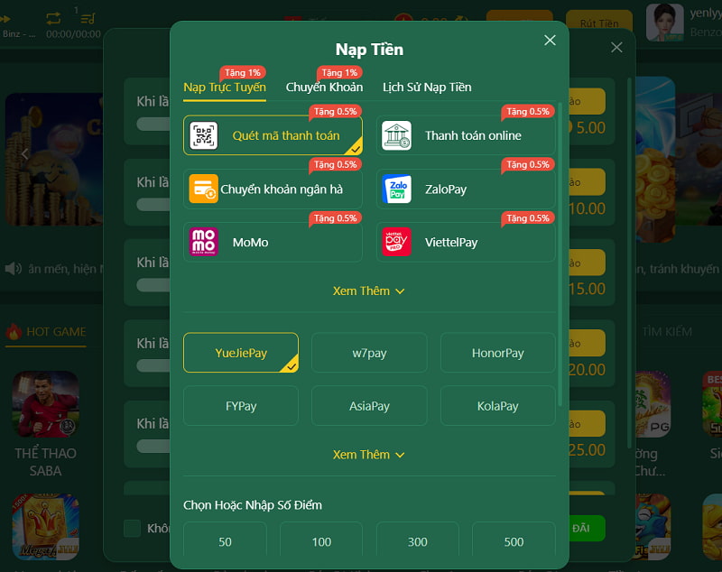 NN88 - Cổng game đổi thưởng uy tín được nhiều người yêu thích 4 Hướng dẫn cách nạp tiền vào ví NN88