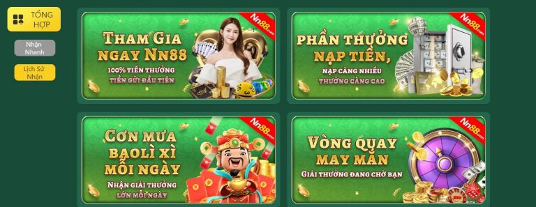 NN88 - Cổng game đổi thưởng uy tín được nhiều người yêu thích 5 Tổng hợp chương trình khuyến mãi điển hình của NN88