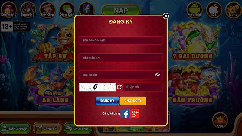 Vuasanca - Cổng game bắn cá online siêu hot hiện nay 3 Hướng dẫn đăng ký Vuasanca
