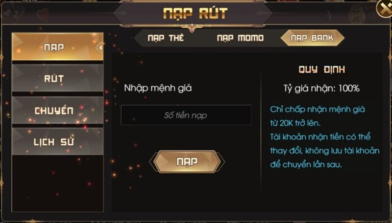 Anhu win - Sân chơi nổ hũ đỉnh cao với tỷ lệ thắng lớn 4 Đa dạng phương thức nạp tiền vào Anhu win